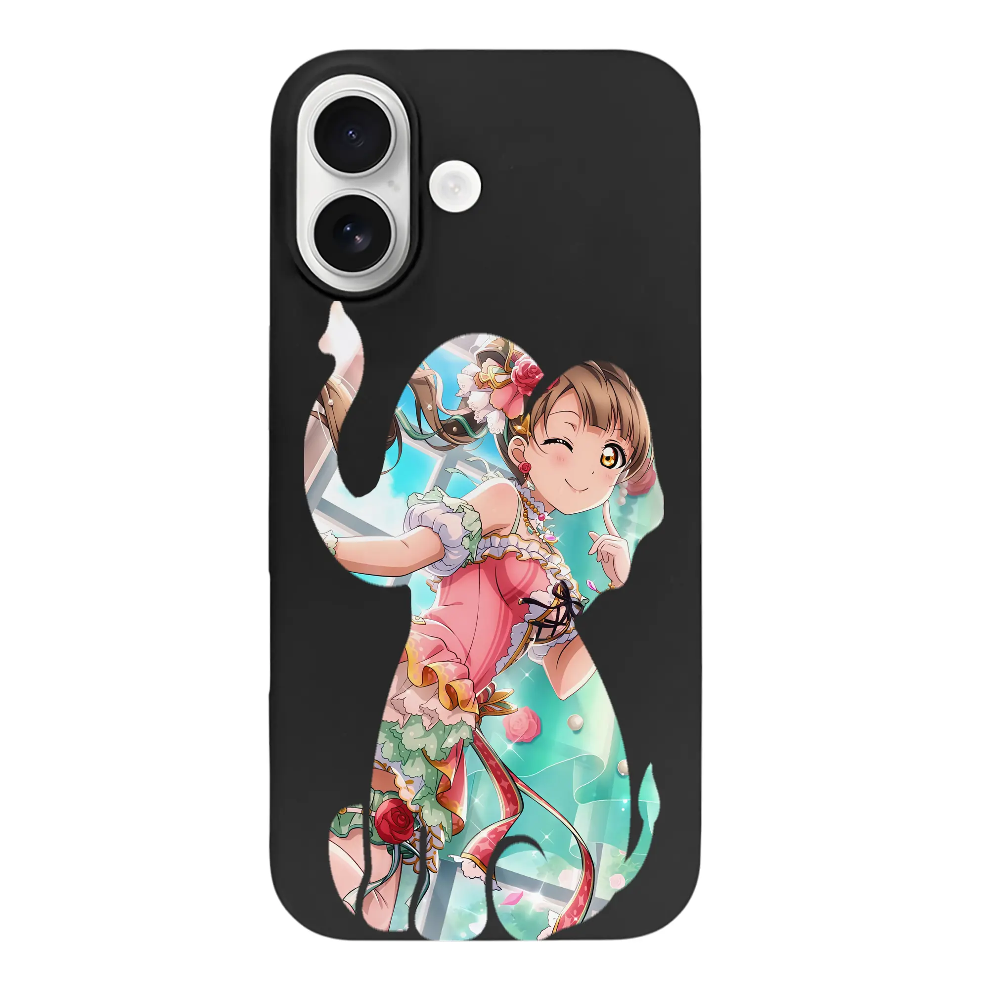 Love Live! グッズ,南ことり - iPhone 17 シリーズ シリコンケース 薄型 耐衝撃 指紋防止 ソフトタッチカバー 精密フィット 傷防止 保護ケース iPhone 17/17 Air/17 Pro/17 Pro Max 対応